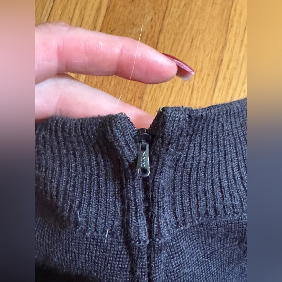 80s Vintage RK Originals Black Knit Long Sleeve Dress - Picture 3 of 7